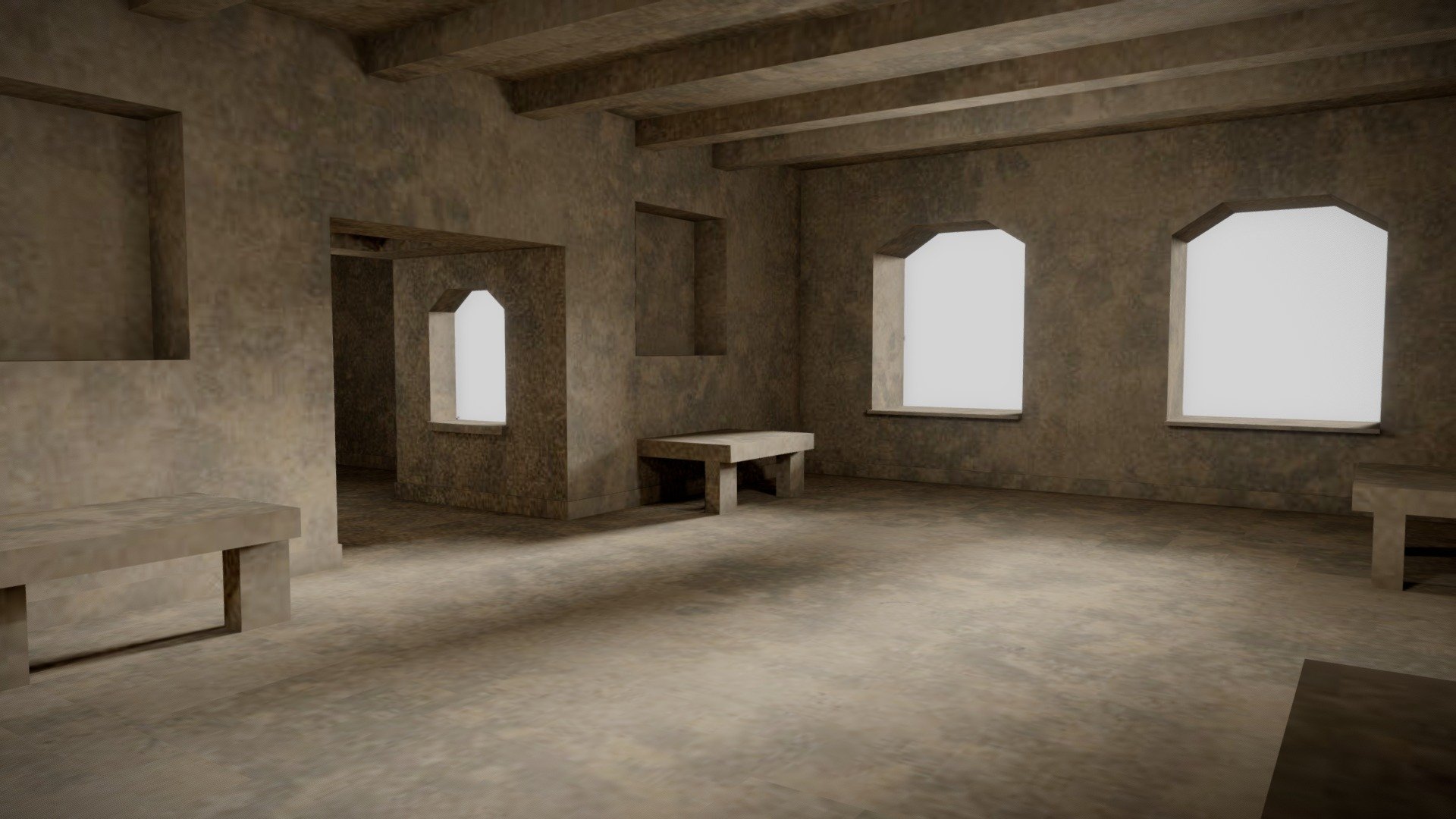 Abandoned Concrete Rooms
Surf my other interior models if you like this!  Don't forget to &ldquo;LIKE