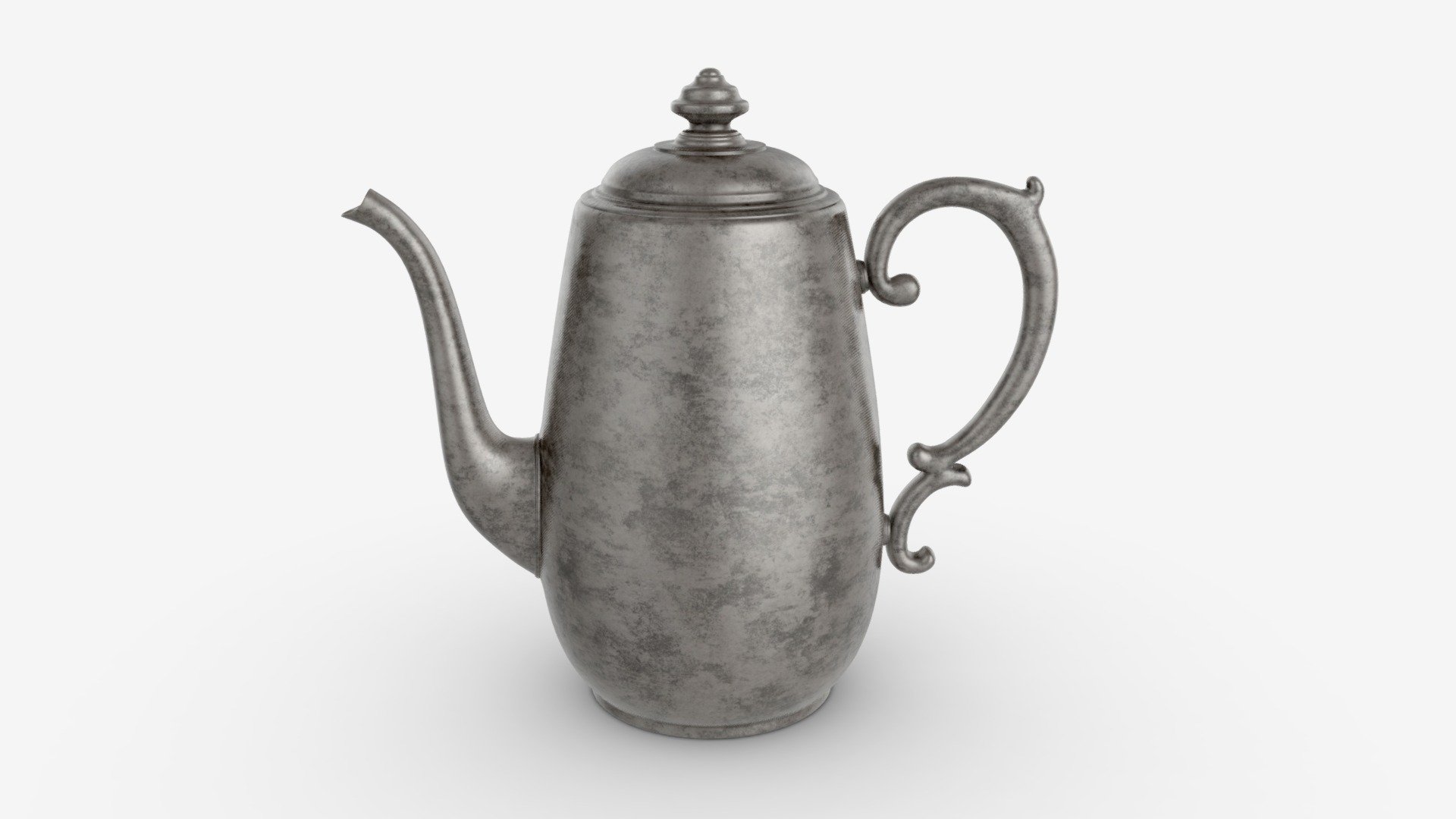 Old Metal Tea and Coffee Pot - Buy Royalty Free 3D model by HQ3DMOD (@AivisAstics) 3d model