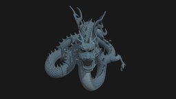 Dragon Sculpture japan, chinese, monster, dragon, sculpture
