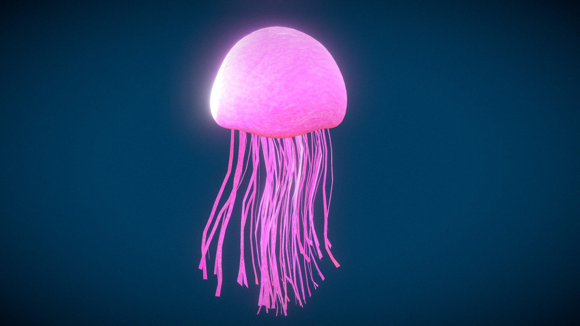 Cartoon Jellyfish - Cartoon Jellyfish - Buy Royalty Free 3D model by John Doe (@Johndoe3D) 3d model