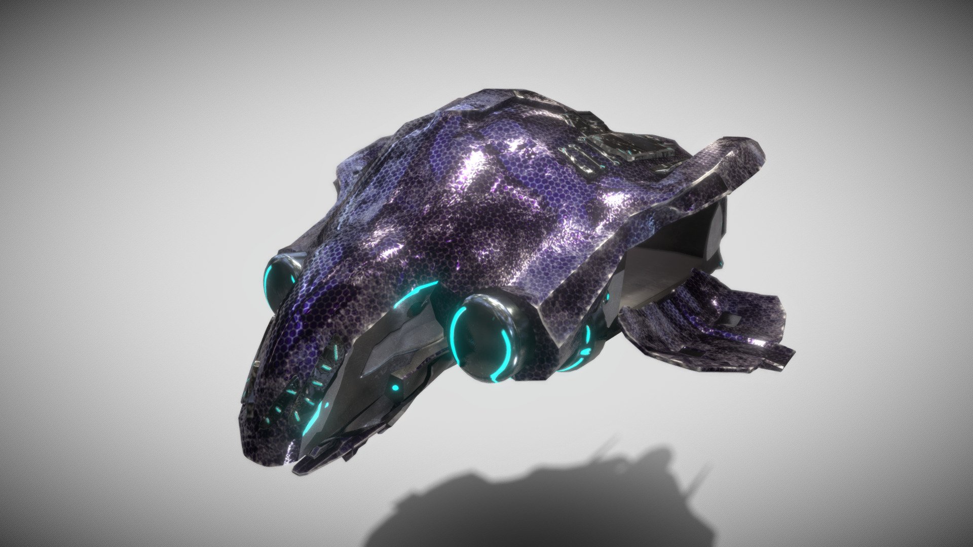 modelled in blender and textured with substance painter - Halo Phantom - Download Free 3D model by Ryanwill679 3d model