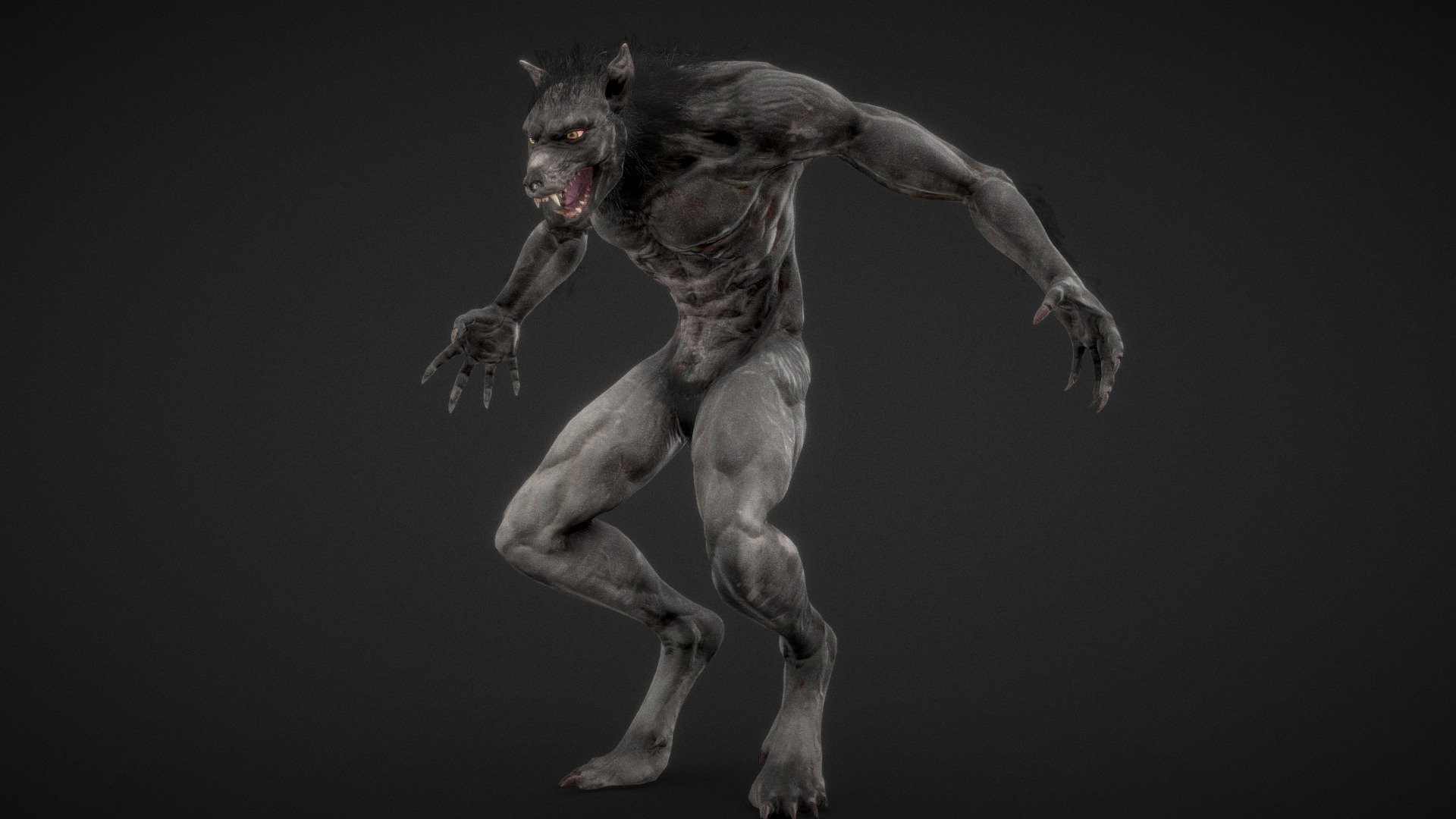 Werewolf game model.
UE5 renders on my protfolio: https://www.artstation.com/lyte - Howling - 3D model by Daniele De Filippis (@danieledefilippis) 3d model