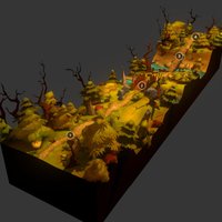 Ouestaghyr assets, graphic, handpainting, lowpoly-3dsmax, environment-assets, modeling, cartoon, photoshop, 3dsmax