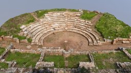 Aptera Theatre Crete Greece theatre, ancient, greece, crete, aptera, photogrammetry