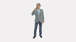 Man With Microphone 0167 music, people, singer, miniatures, realistic, artist, microphone, song, character, 3dprint, model, man
