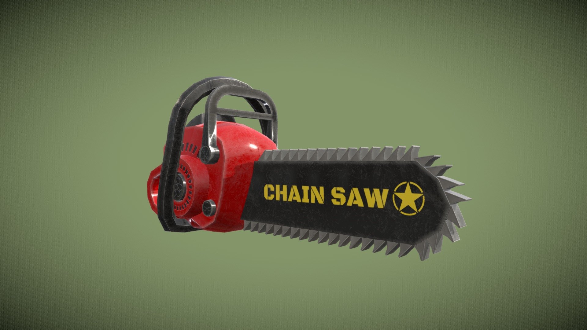 Low-poly model of toy chainsaw.
Simple yet detailed textures convey a realistic feel.
To use in video games, renders or any other project 3d model