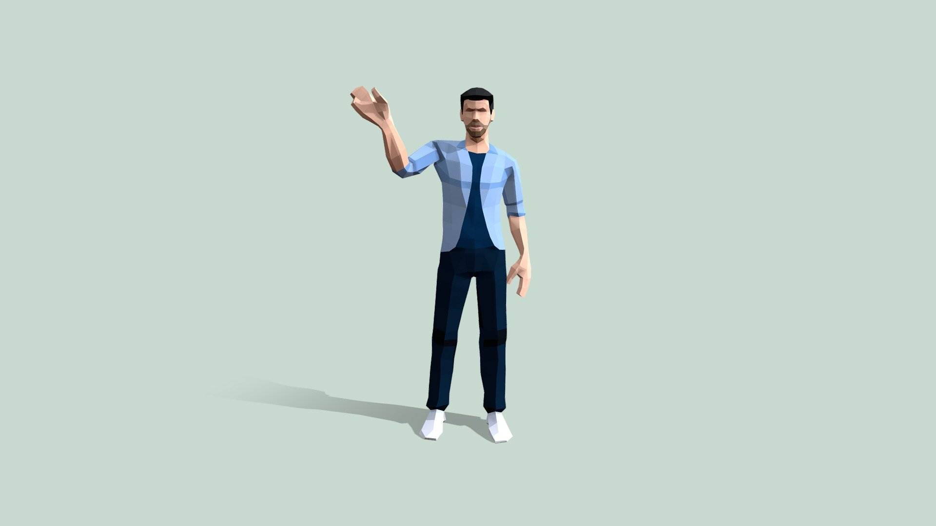 Kind of Forrest Gump waving style&hellip; I think.

Part of the Free Animations Pack collection.

Characters Initial T-Pose: Female - Male

Complimentary bonus for City People Mega-Pack

Enjoy! - Greeting Waving (110 frames loop) - Download Free 3D model by Denys Almaral (@denysalmaral) 3d model
