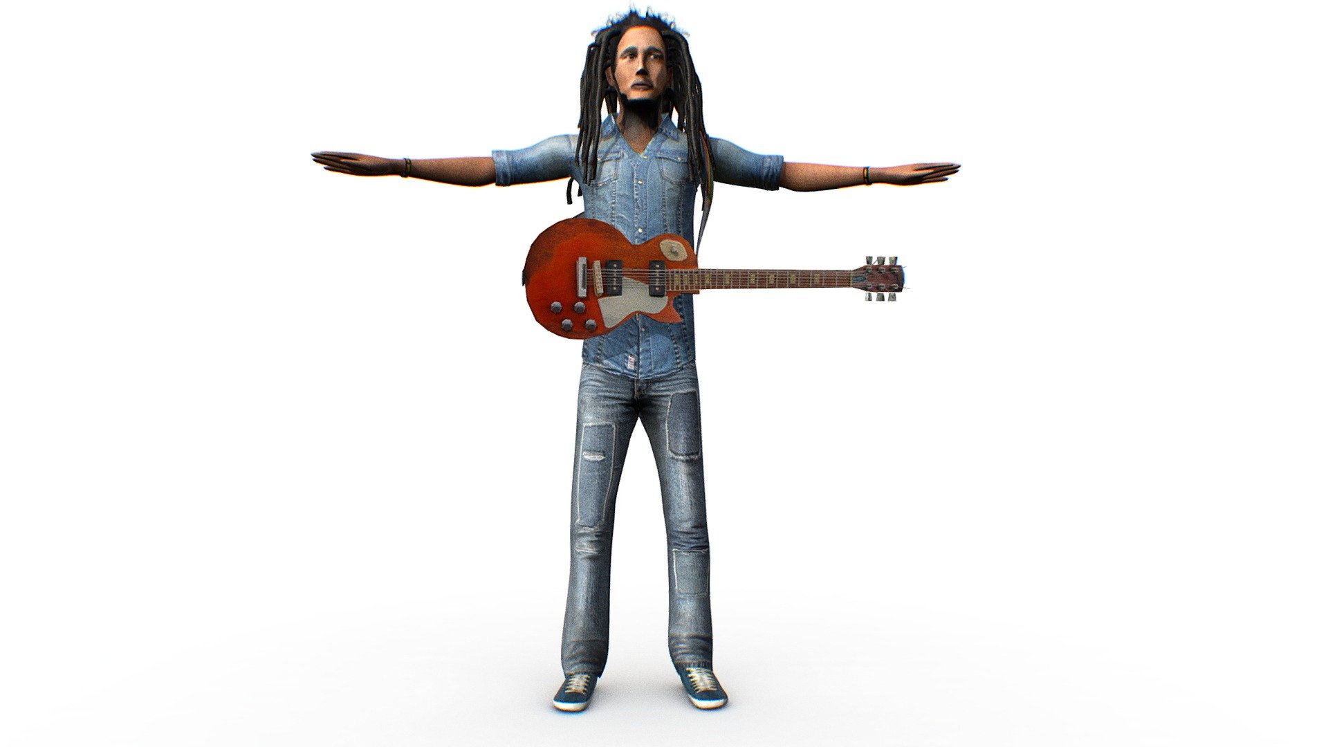 Bob Marley Lowpoly 3D Model - Bob Marley - Buy Royalty Free 3D model by Omni Studio 3D (@omny3d) 3d model