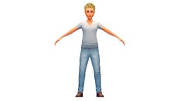 Cartoon Low Poly Style Avatar 010 body, toon, style, dressing, avatar, cloth, shirt, fashion, hipster, clothes, torso, collection, baked, young, shoes, boots, jeans, sweater, casual, mens, boobs, look, cuff, sleeve, sweatshirt, diffuse-only, denim, blouse, metaverse, hairstyle, baked-textures, pullover, pleats, outerwear, dressing-room, dressingroom, character, cartoon, man, "textured", "clothing", "guy"
