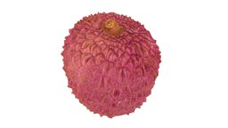 Lychee #1 food, fruit, photorealistic, exotic, scanned, lychee, 3d, model