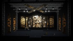 Digital Scenography on Stage | Luan Santana X music, fish, theater, stage, artist, show, concert, motion-graphics, luan-santana, blender, structure, light
