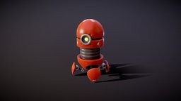 Rob02 bot, tiny, sci-fi, robot