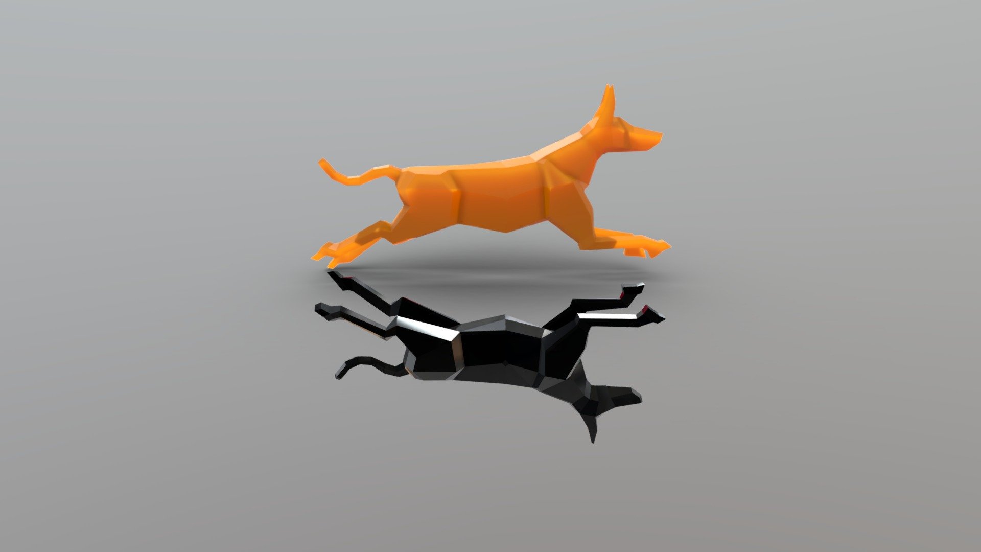 blender 2.8 test upload - Dog and dimensional twin - 3D model by Chaitanya Krishnan (@chaitanyak) 3d model