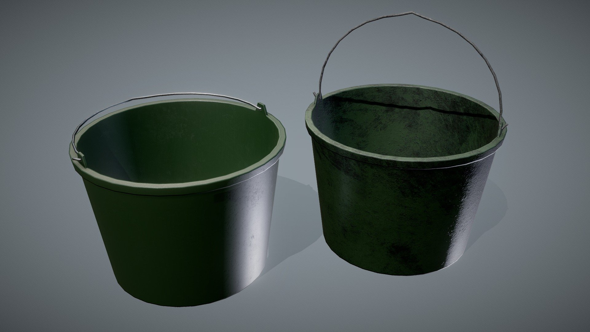 Additional file contains manually made LODs in 3 stages and custom collider in .fbx, gltf. and .obj formats as well as 2x2k texture sets (clean and dirty) for Unity5, Unity HDRP, UnrealEngine4, PBR Metal Roughness - Plastic Garden Bucket - Buy Royalty Free 3D model by NollieInward 3d model