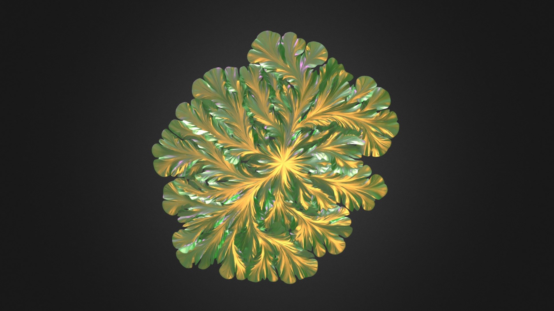 Baesed on Differential Growth Algorithm - Mold Fungus - Buy Royalty Free 3D model by Leandro Salerno (@leansaler) 3d model