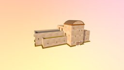 Desert House A dae, desert, toony, handpainted, sketchup, architecture, game, photoshop, texture, house, environment