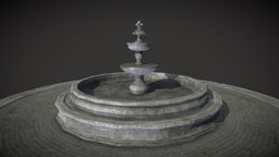 The Old Fountain well, fontain, substancepainter, substance