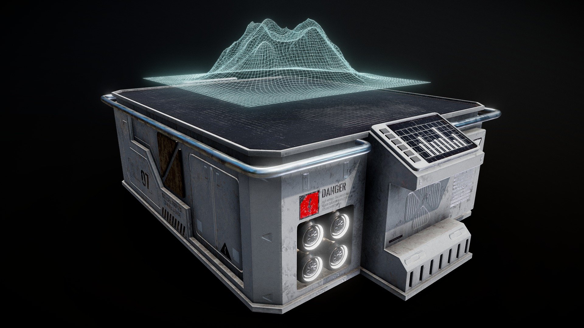 Sci fi Hologram Table with 4k Textures.All Textures,Blend file and 3D files are included in Additional Files.The Textures used in preview are 2k.4k textures are in Additional Files.
All Maps like Diffuse,Normal,Metallic,Roughness and Emissive included in additional files.
Emissive material not visible here because it is mapped in seperate texture.That is only visible in other 3D programs and Game Engines.
Thank You 3d model
