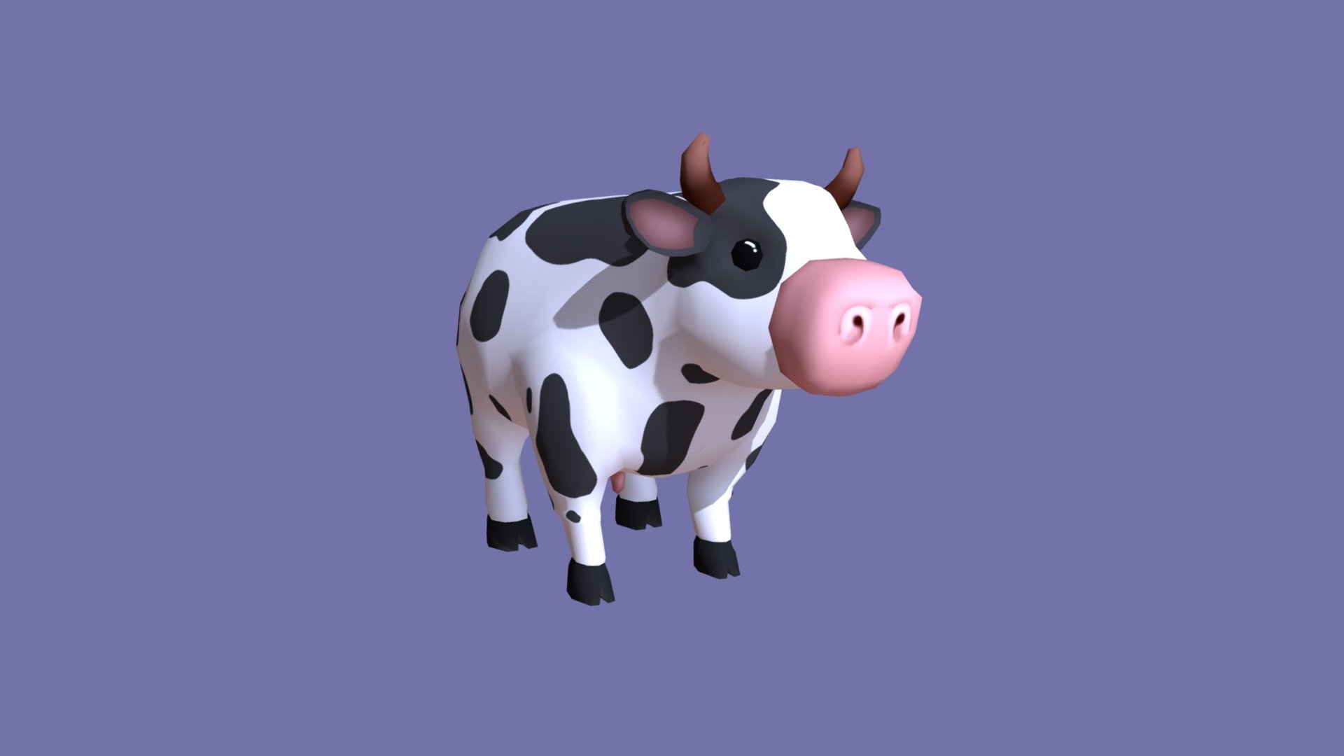 Cow Modelled, Rigged and Animated for Brisbane Ekka - Bessy - 3D model by Beth.McCleery 3d model