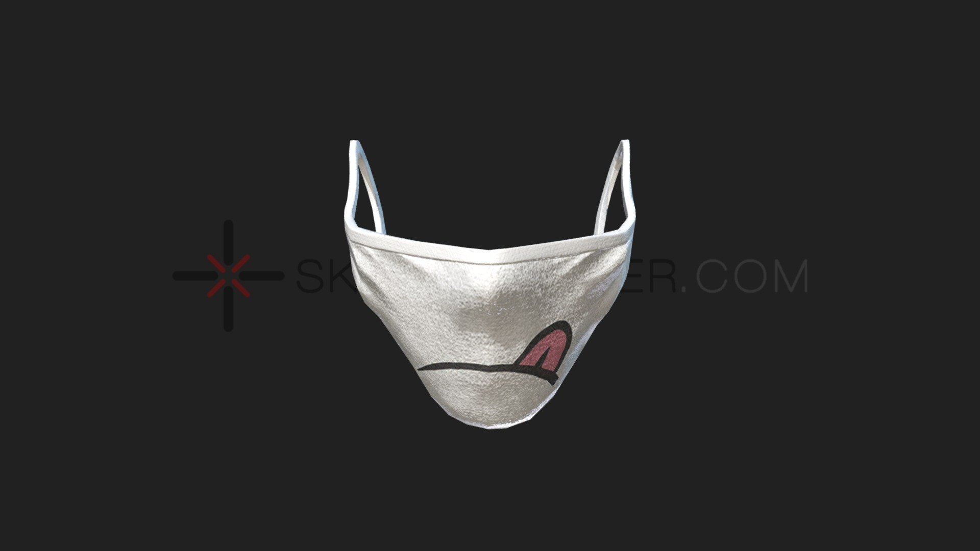 Uploaded for Skin-Tracker.com - PUBG - "Baby Bear" Face Mask - 3D model by Skin-Tracker (@stairwave) 3d model
