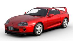 Toyota Supra (A80) 1993 japan, sports, toyota, coupe, supra, jdm, 90s, a80, mk4, mkiv, low-poly, vehicle, lowpoly, car, sport, japanese