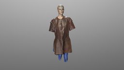 Leather short sleeve wip, artec, props, 3dprinting, costume, cosplay, asset, archaeology, zbrush
