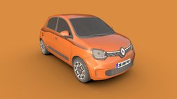 Renault Twingo 2021 police, truck, vehicles, cars, pack, new, renault, reno, models, groupe, 3d, vehicle, low, poly, car, 2022