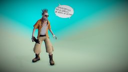 Old Man Henderson mixamo, roleplaying, ctulhu, callofctulhu, game, blender3d, animation
