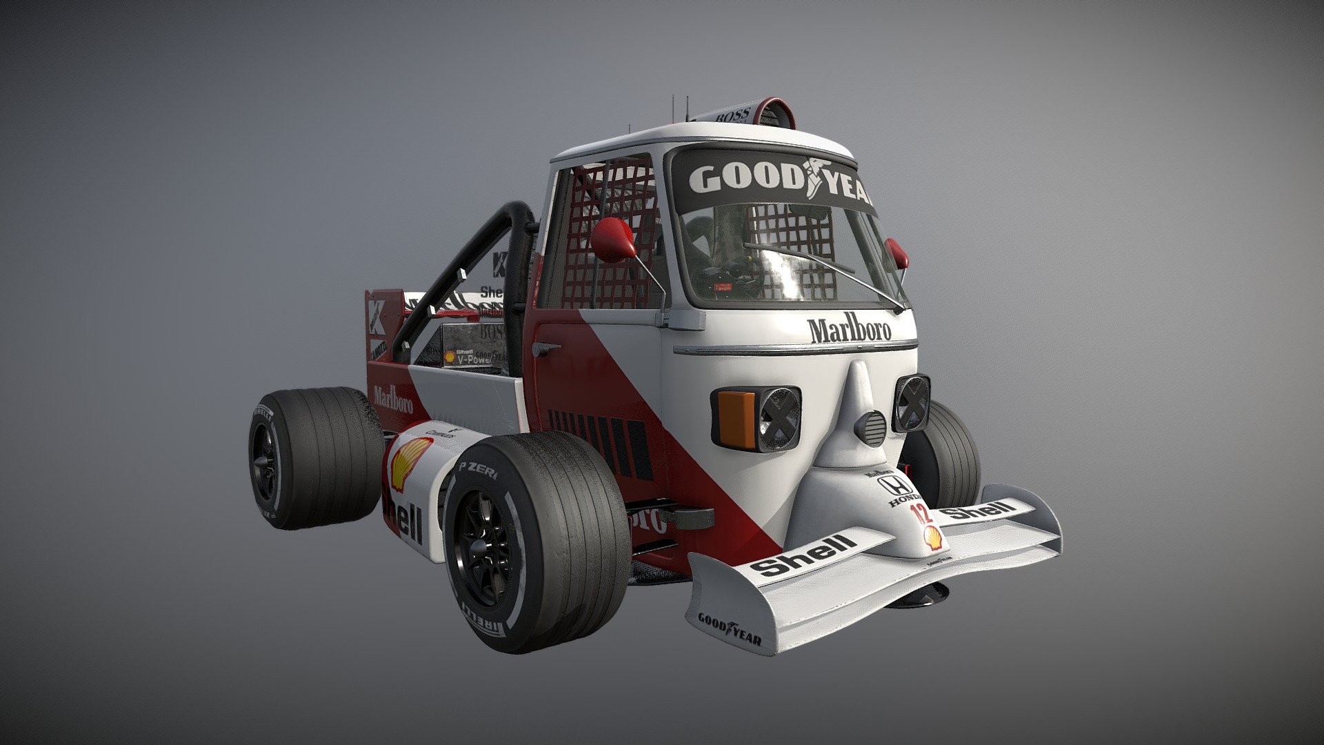 Just a silly idea I had. Thought it would be fun to see it in 3D space. Would be a fun mod for any racing game if you want to have a laugh 3d model