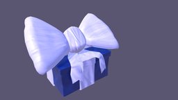 Present Second Iteration cloth, bow, christmas, gift, birthday, box, present, ribbon, wip-2, lowpolymodel, small-asset, sceneasset, substance, maya, handpainted, game, lowpoly, substance-painter, maya2018, gameasset, handpainted-lowpoly