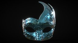 Venetian Mask I stl, luxury, prop, 3dprintable, venice, 3dprinting, mask, venetian