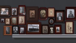 Wooden frames for old photos