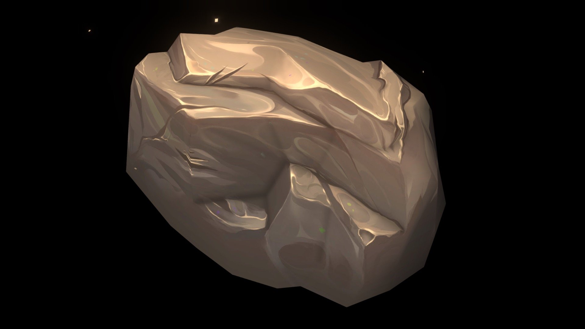 This is a rock I created in my free time, 

I spend a very long time texturing on this rock this time, usually I rush that part even though Im way better at the texturing than modelling. 💀

Im going for that league of legends painterly style with this one hope you like it 🤓

Modelled in Maya and Textured in substance painter 3d model