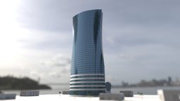 Qatar Navigation Tower office, tower, tall, exterior, luxury, skyscraper, arab, navigation, qatar, doha, building