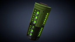 Titanfall Pilot Battery for 3D Printing power, battery, pilot, electronics, equipment, props, print, costume, cosplay, glowing, titanfall, leds, futuristic