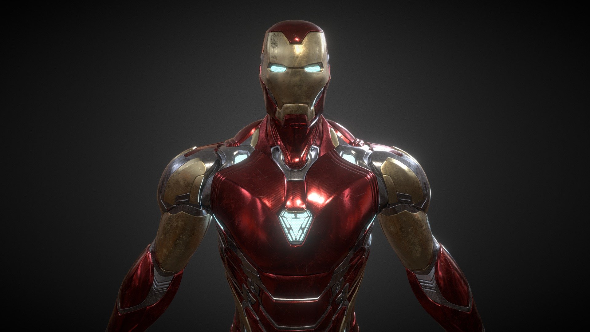 This is a Low PoIy version wirh Mixamo rig, Better Optimised for animations.
I Just Re-Textured it for my Fx Showreel.

Original Model - https://skfb.ly/onqRU 
.
Model Made By -https://sketchfab.com/LLIypuk - Iron-Man Mark 85 | Rigged - Download Free 3D model by 9A Films / Nihar Arora (@Nihar-9Afilms) 3d model