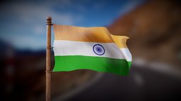 India Flag wind, french, indian, flag, soviet, country, sign, wave, flap