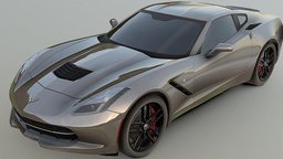 Corvette Stingray [Realistic FREE] fast, stingray, realistic, model, car, free