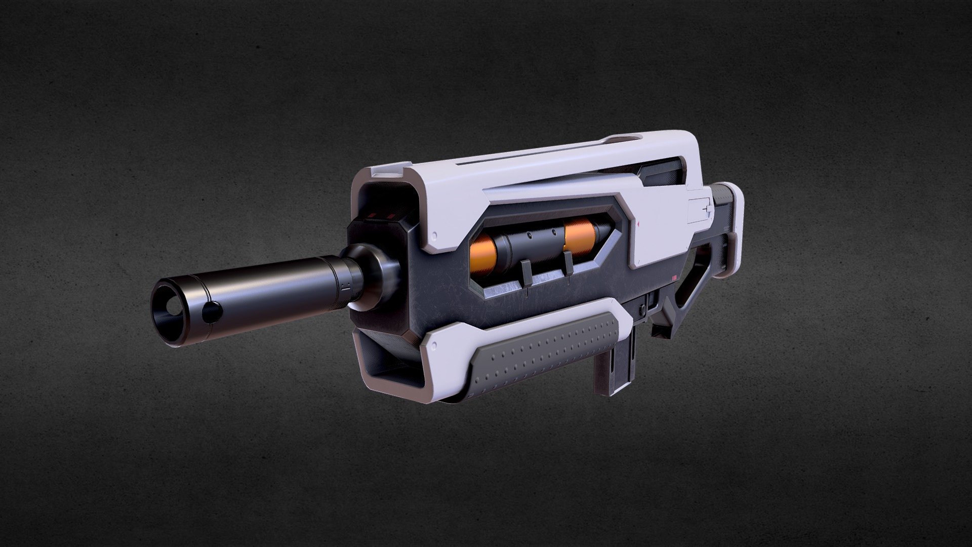 Concept: https://room8studio.com/portfolio/photoreal-3d/sci-fi-rifle/ - Sci-fi Tactical Assault Rifle - 3D model by Pdevos (@pvandekuijt) 3d model