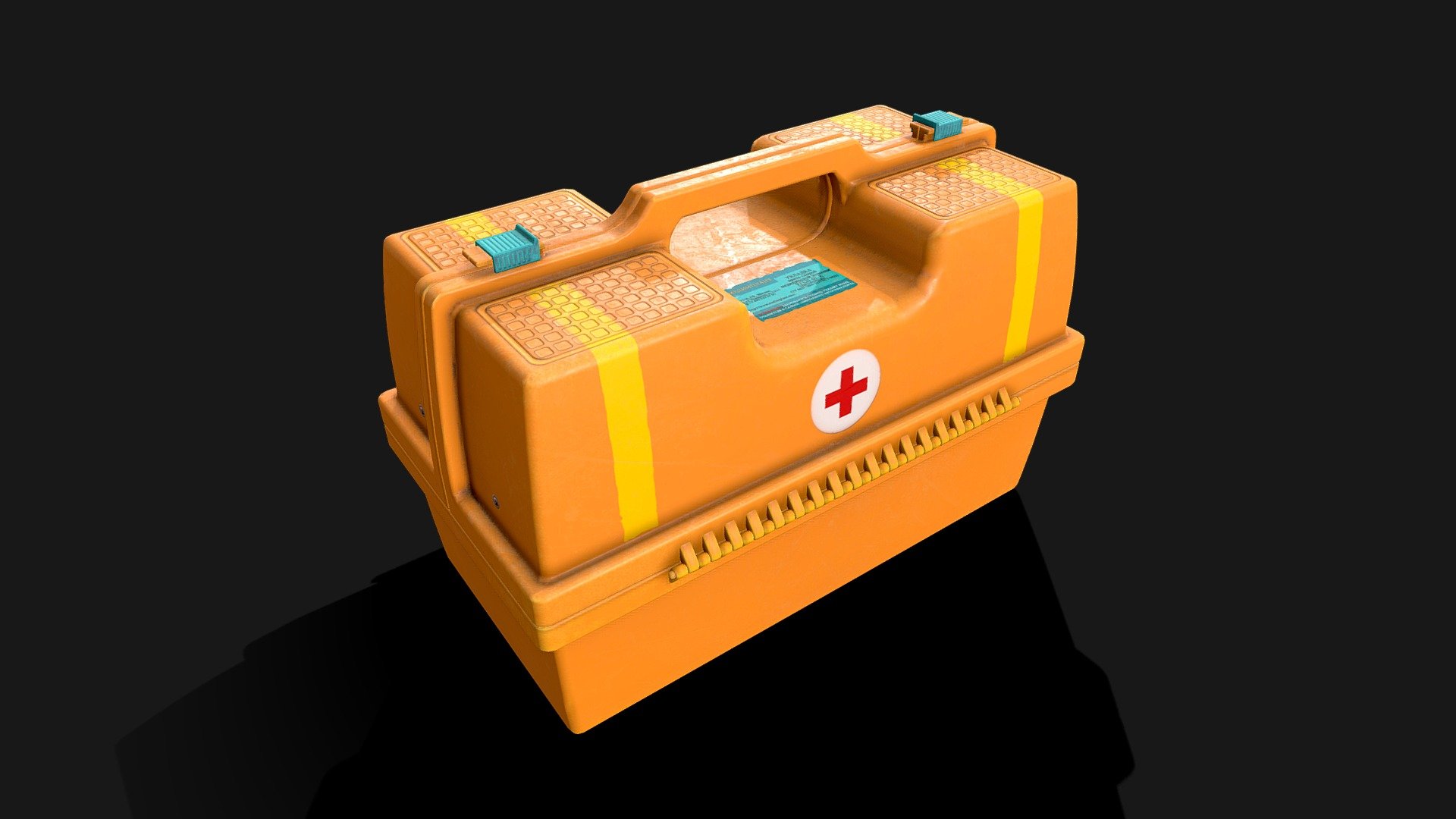 This is one of the cheap medical kits produced mainly from plastic in Russia, such kits are quite common among emergency services. The case is quite recognizable, but is not an exact replica 3d model