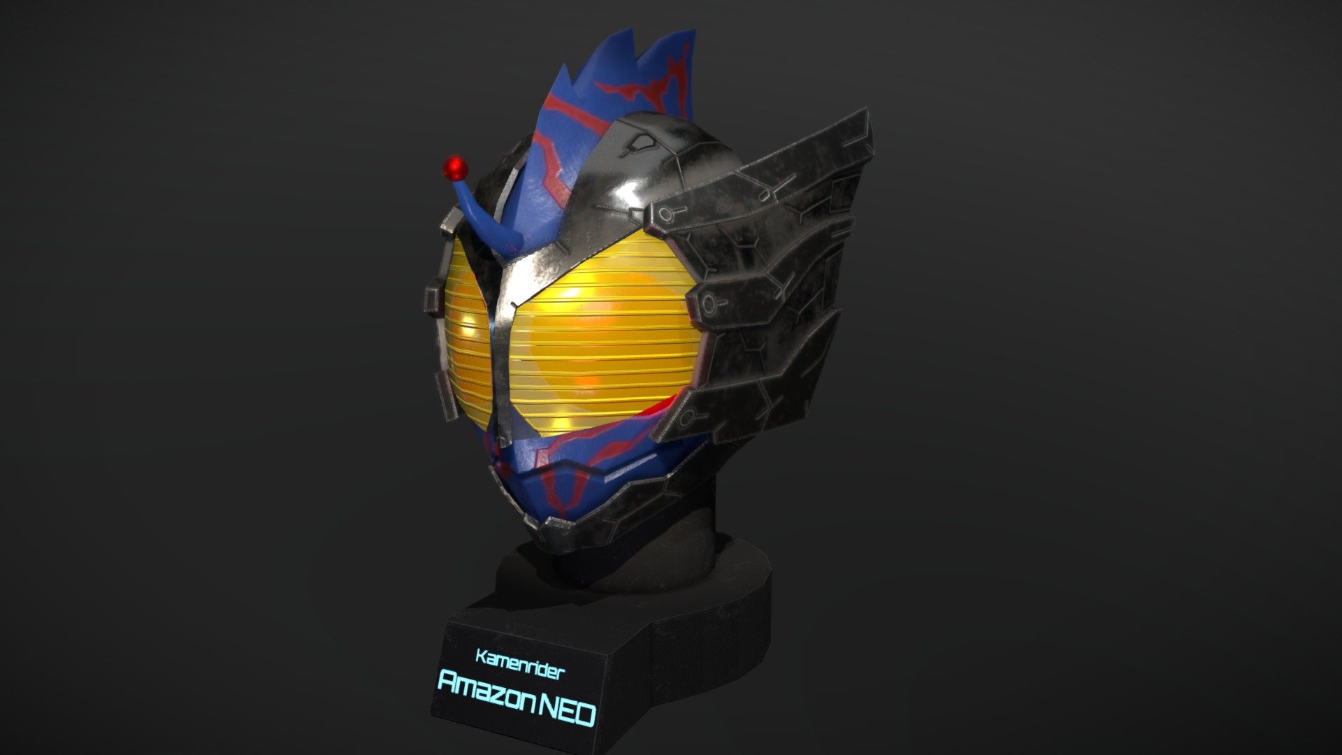 Kamen rider Amazon NEO - 3D model by BE03kou 3d model