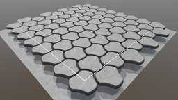 Cobblestone 8 Components for Texture-Baking walkway, cavity, map, mid-poly, tileable, blender-3d, sidewalk, ambient-occlusion, texture-baking, vis-all-3d, gehweg, 3dhaupt, software-service-john-gmbh, gehsteig, material, highpoly