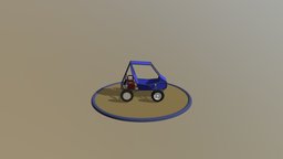 Baja Sae Model Buggy buggy, offroad, vechicle, lowpoly, car, race