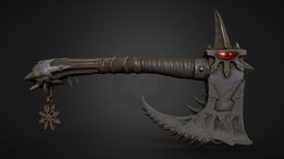 Chaos warrior Axe (Warhammer) warhammer, weapon, military, axe, fantasy, warhammer40k, warhammer-fantasy