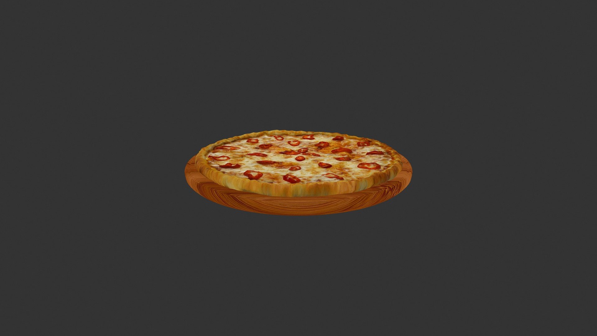 Піцца Маргарита Чилі (Pizza_pepper) - 3D model by alex.alexandrov.a 3d model