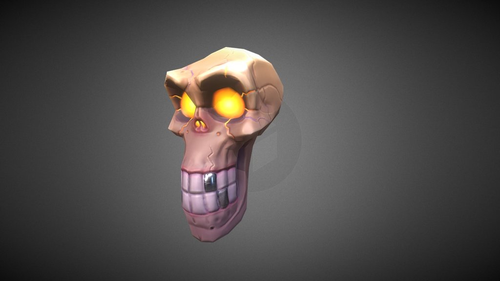 B2C1 Skull Low - 3D model by fxmelard (@fx) 3d model