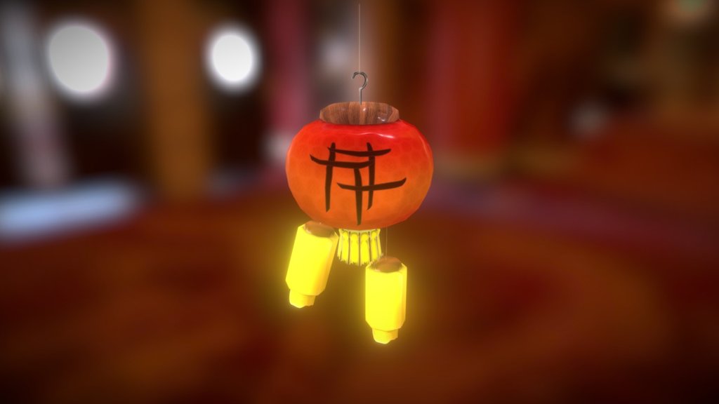 A simply ambient light that may feat with funny  or optimiezd games. 
The model Can also be merged with japanese temples or Chinese new year
Obviously, the symbol on the bulb doesnt mean anything, I have poor writing experience with asian writing (dont hurt me please !) 3d model