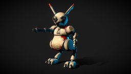 Urban Assault Bunny rabbit, bunny, mech, staffpicks, character, game, art, sci-fi, robot, gameready