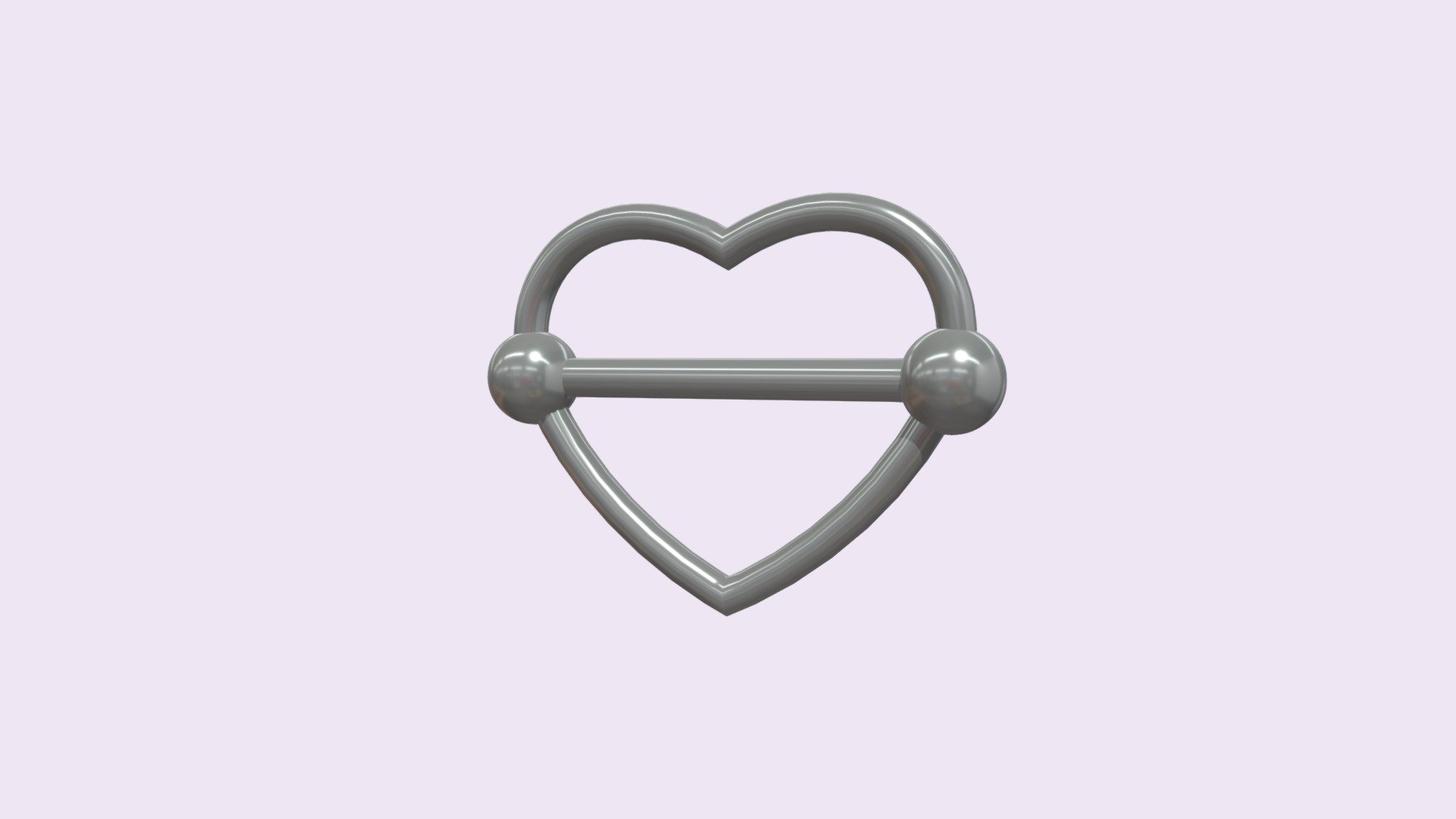 A model of a Piercing with heart shape IG:lucas_sepulvedac Twitter:Luc_sepulvedac Tiktok:lucas_sepulvedac - Piercing 01 - 3D model by luc.sepulvedac 3d model