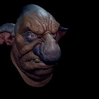 Goblin Grunt Head monster, fantasy